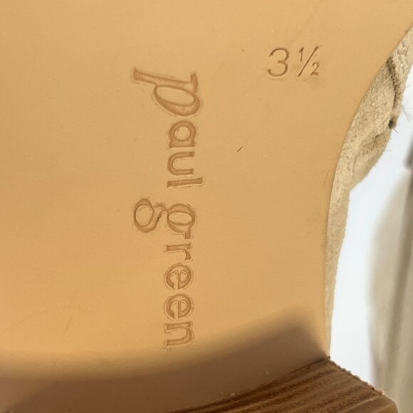 Paul Green Vienna Biscuit Suede Booties Women Ankle Boots Size UK3.5 US6 - Picture 8 of 9